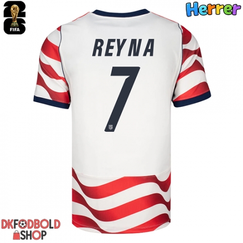 Forente stater Giovanni Reyna #7 Hjemmebanetrøje VM 2026 Kort ærmer